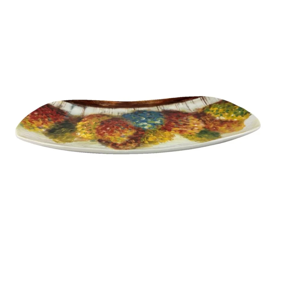 Pier 1 Imports Fall Leaves Trees Serving Platter Ironstone Large 16